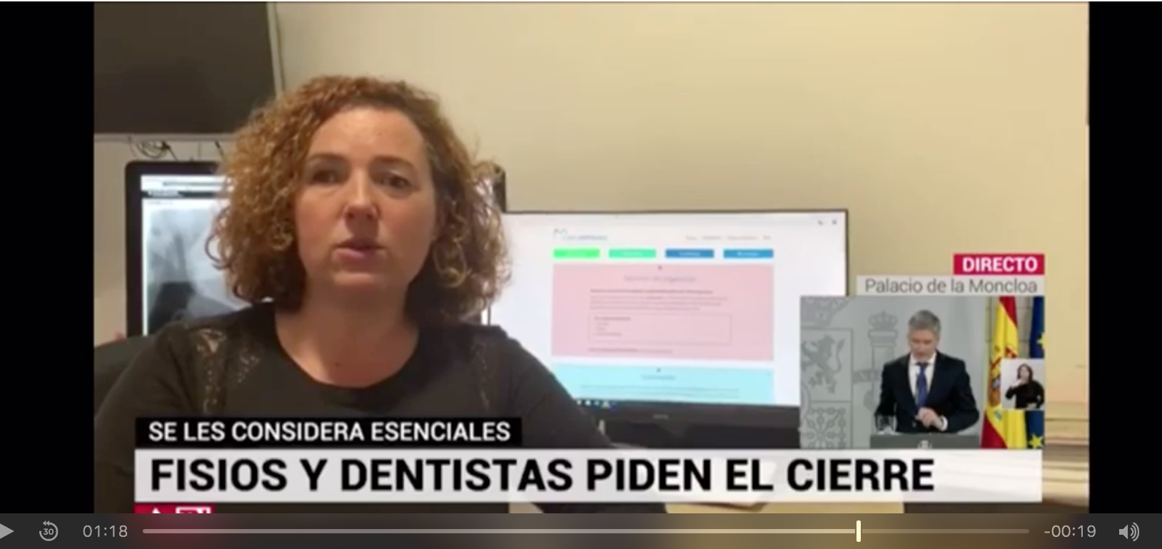Captura de pantalla 2020 03 30 a las 19.15.26 Físios y dentistas, entre la obligación de abrir y la responsabilidad de no contagiar